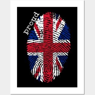 United Kingdom flag Posters and Art